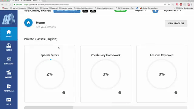 The learners's mistakes are turned into personalized homework that is automatically graded by the OCTB platform The learners's mistakes are turned into personalized homework that is automatically graded by the OCTB platform